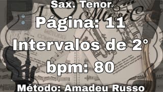 Página: 11 Intervalos de 2° - Sax. Tenor [80 bpm]