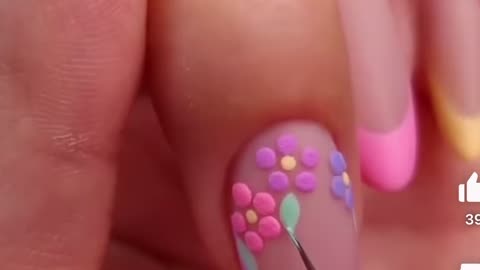 Multi coulourful nail paint