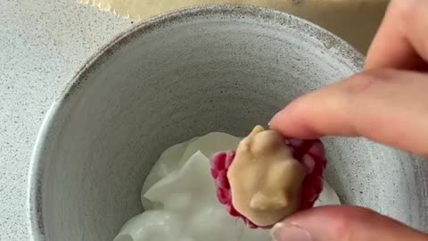 PB&J frozen yoghurt bites