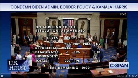 🚨 BREAKING: Hạ viện Hoa Kỳ vừa bỏ phiếu lên án chính sách biên giới mở của chính quyền Biden