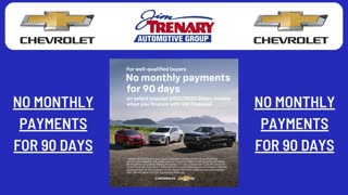 No monthly payments for 90 days on select Chevrolet models when you finance with GM Financial.