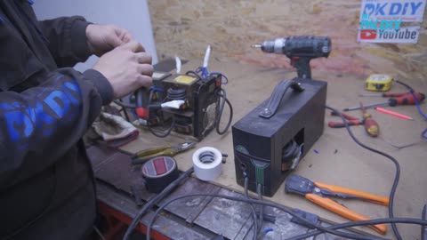 Exellent Homemade Welding Machine using 4 Microwave Transformers