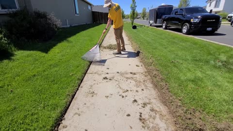 Cutting Overgrown Lawn Edges For FREE [Satisfying Lawn Makeover]