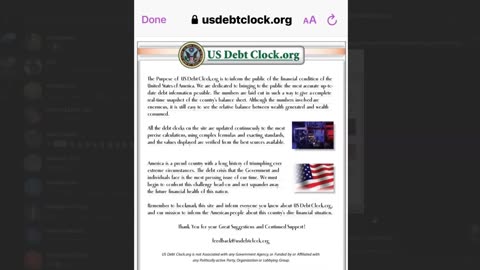 DEBT CLOCK GOES BIBLICAL PLUS MORE ..MONDAY MIRACLES...LET'S GO