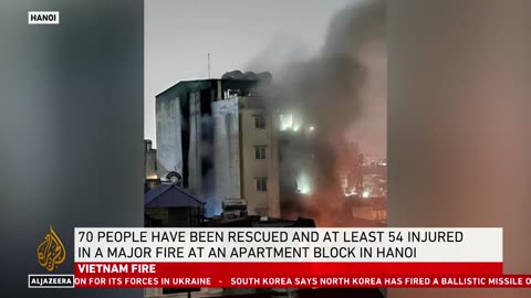 Vietnam fire_ Several feared dead in Hanoi apartment block fire