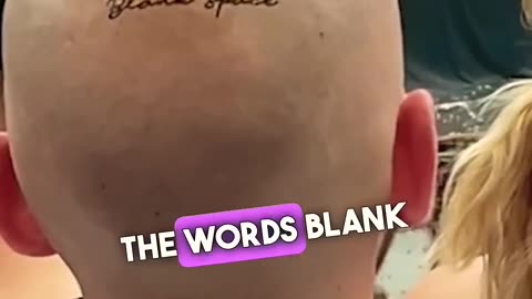 Taylor Swift fan tattoos Blank Space to Head