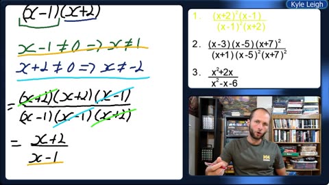 Simplifying rational expressions that require factoring