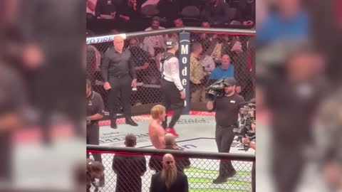 Joe Rogan's reaction to Bruce Buffer announcing Paddy Pimblett as winner at UFC 282