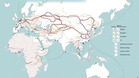 The Belt and Road Initiative Map