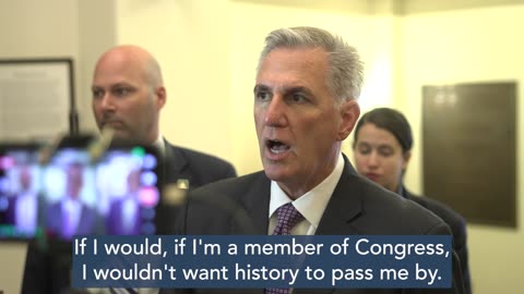 Speaker McCarthy on Largest-ever Deficit Reduction Bill: I Want to Be a Part of History