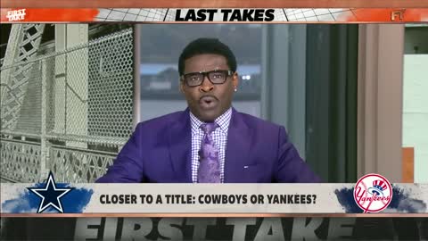 Did Stephen A. actually say the Cowboys are closer to winning a title than the Yankees?! ??