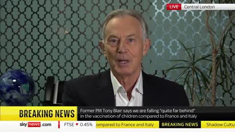 Tony Blair saying how drugs stop transmission