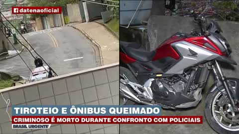 Tiroteio intenso e bandido morto