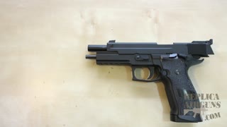 KWC Model 226-S5 Sig Sauer CO2 Blowback Airsoft Pistol Table Top Review