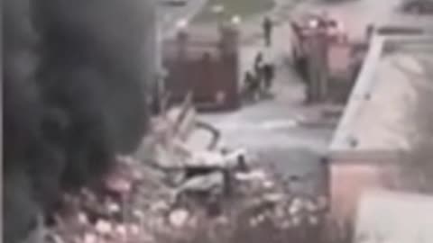 Deadly explosions and inferno rip through Russian FSB building 75 miles from Ukraine