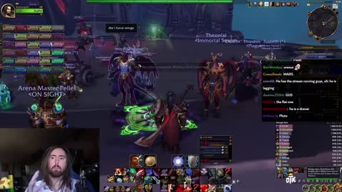 WoW Player with 10000 Ping Joins Asmongold's Raid