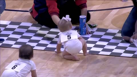 Babies Compete @ 2019 Baby Crawl Race