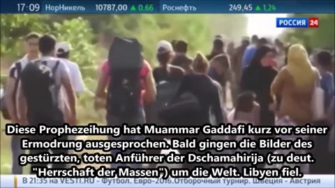 Gaddafis Warnung an Europa damals - Ihr zerstört die Mauer die euch schützt