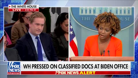 MUST SEE: Doocy and KJP Spar Over Classified Biden Documents