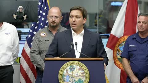 "Stop politicizing!" DeSantis SLAMS reporter for politicizing Hurricane Ian