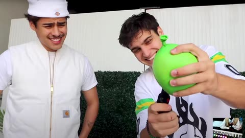 Dominic Brack Guess What's INSIDE the Stress Ball or EAT It! reaction