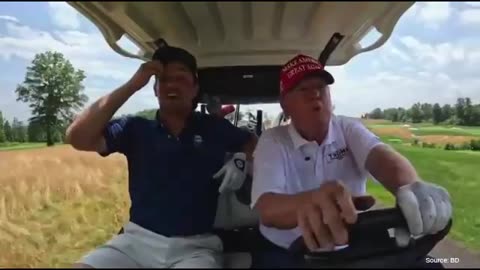 WATCH: Donald Trump Scores Solo Eagle While On The Course With Bryson DeChambeau