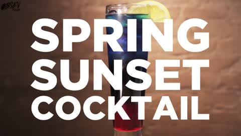 Spring Sunset Cocktail, Spring Showers Never Tasted So Good!