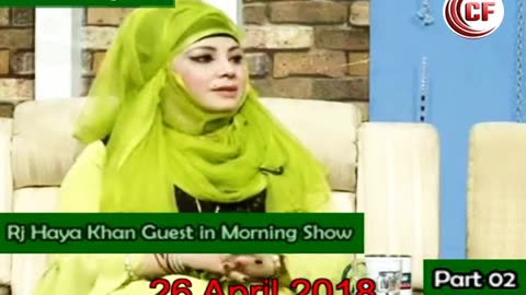 Rj Haya Khan Guest in Morning Show Part 02 Such TV Pakistan