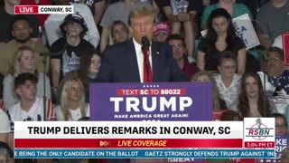 FULL SPEECH: President Trump Holds a Get Out the Vote Rally in Conway, S.C. - 2/10/24