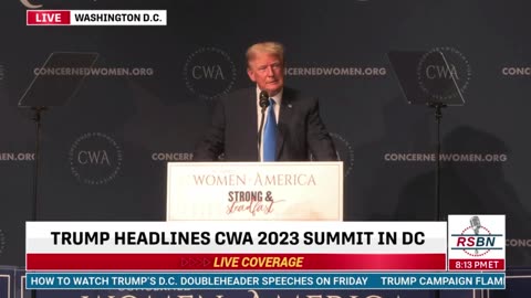 Donald Trump Speech at Concerned Women of America - September 15, 2023