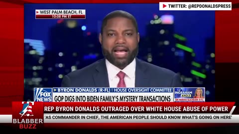 Rep Byron Donalds Outraged Over White House Abuse Of Power