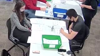 Voter Fraud Poll Worker Filling Out Ballots in Pennsylvania - 11-7-20