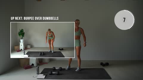 30 MIN FULL BODY Build and Burn HIIT Workout with weights, dumbbells - build strength, burn fat