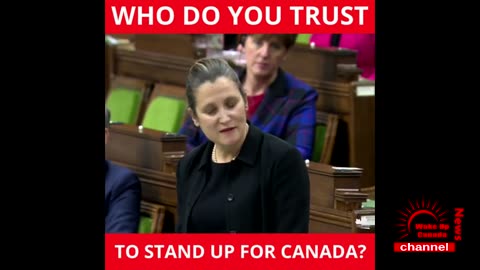 Wake Up Canada News - Another Freeland Moment, Like Always, NO ANSWERS! CORRUPT TO THE CORE FOR WEF!
