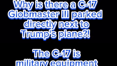WAS DAN SCAVINO TRYING TO TELL US SOMETHING🧐THE C-17 IS MILITARY EQUIPMENT USED TO TRANSPORT THE PRESIDENTIAL MOTORCADE