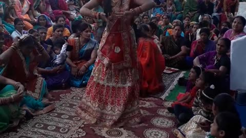 Indian cultural wedding dance video