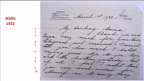 Handwriting Analysis: Wallis Simpson & King Edward