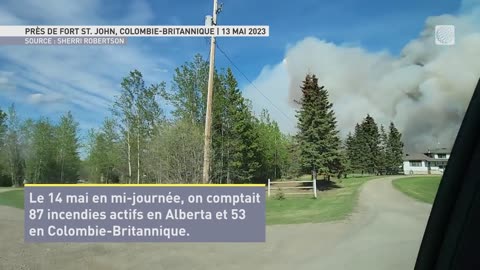 Encore 140 feux actifs dans l'Ouest canadien, sans répit en vue