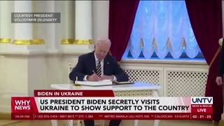 Biden secretly visits Ukraine to show support to the country