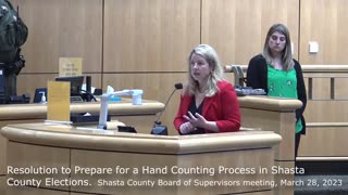Resolution to Prepare for a Hand Counting Process in Shasta County Elections