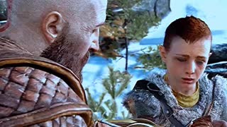 God Of War - Kratos's disgraceful vegan pathetic weak son scene. #godofwar #playstation