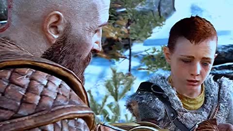God Of War - Kratos's disgraceful vegan pathetic weak son scene. #godofwar #playstation
