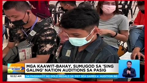 Mga kaawit-bahay, sumugod sa 'Sing Galing'nation auditions sa Pasig