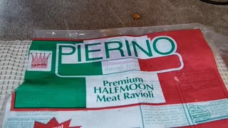 Eating Pierno Premium Half Moon Ravioli, Dbn, MI, 4/16/24