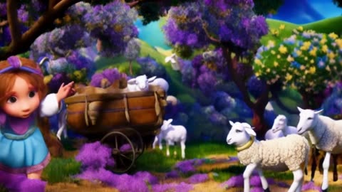 Lily's Moonlit Lullabies: A Little Lamb's Bedtime fairy Tale Kids Cartoon Animation Movie Stories