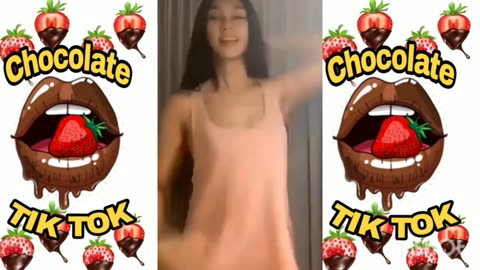 Chocolate TikTok challange🍑🍓 Beauty is here😜🍓👙💦#shorts#bigbank#bigbankchallenge