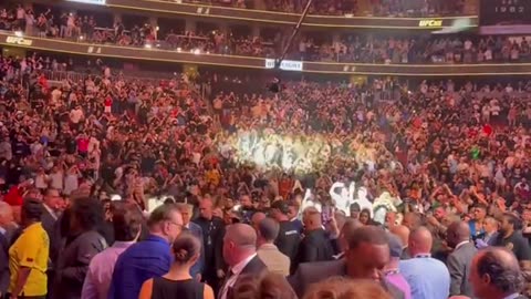 Donald J Trump with HUUUGE crowds last night at the UFC FIGHTS in New Jersey!