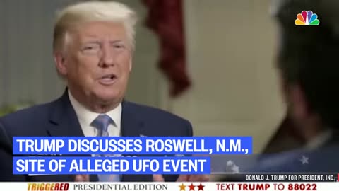 Trump about Roswell UFOS
