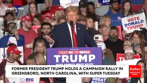 BREAKING: Trump Sounds Off On Fani Willis, Rips Political Enemies At Raleigh, NC Campaign Rally