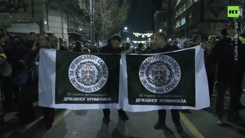 Thousands protest in Belgrade against new laws